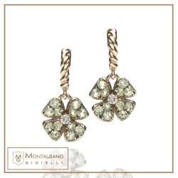 Orecchini Giuggiola fiore 9kt